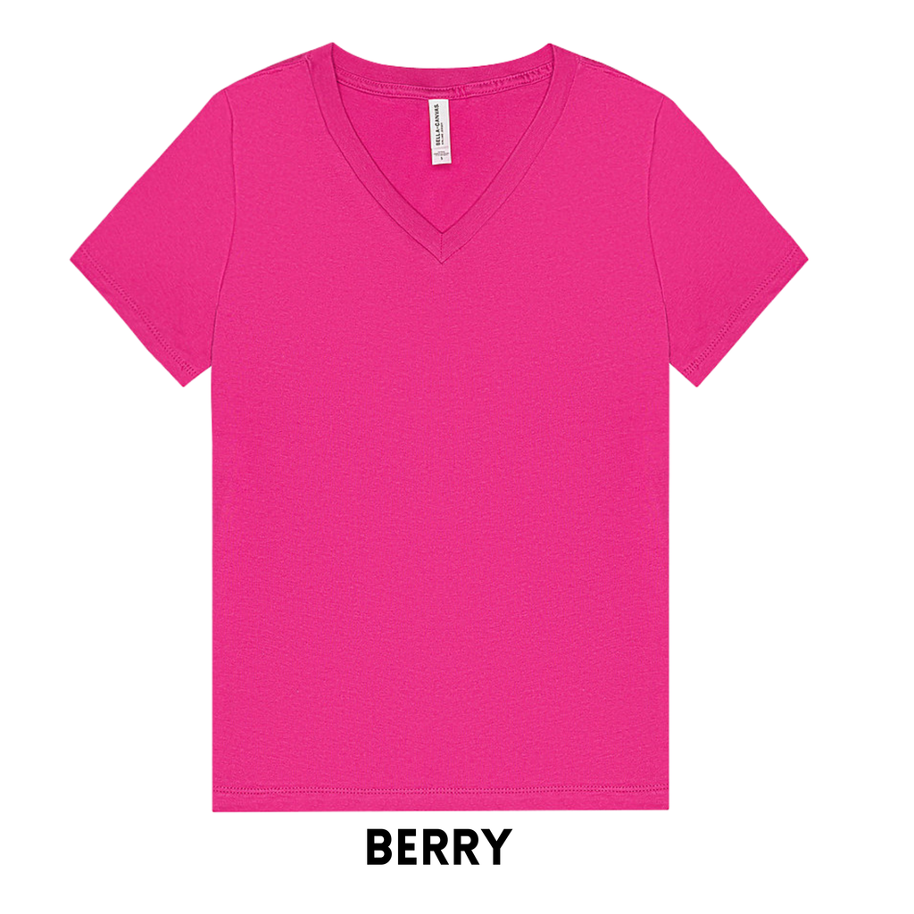 BELLA + CANVAS 6405 WOMEN'S V-NECK TEE'S