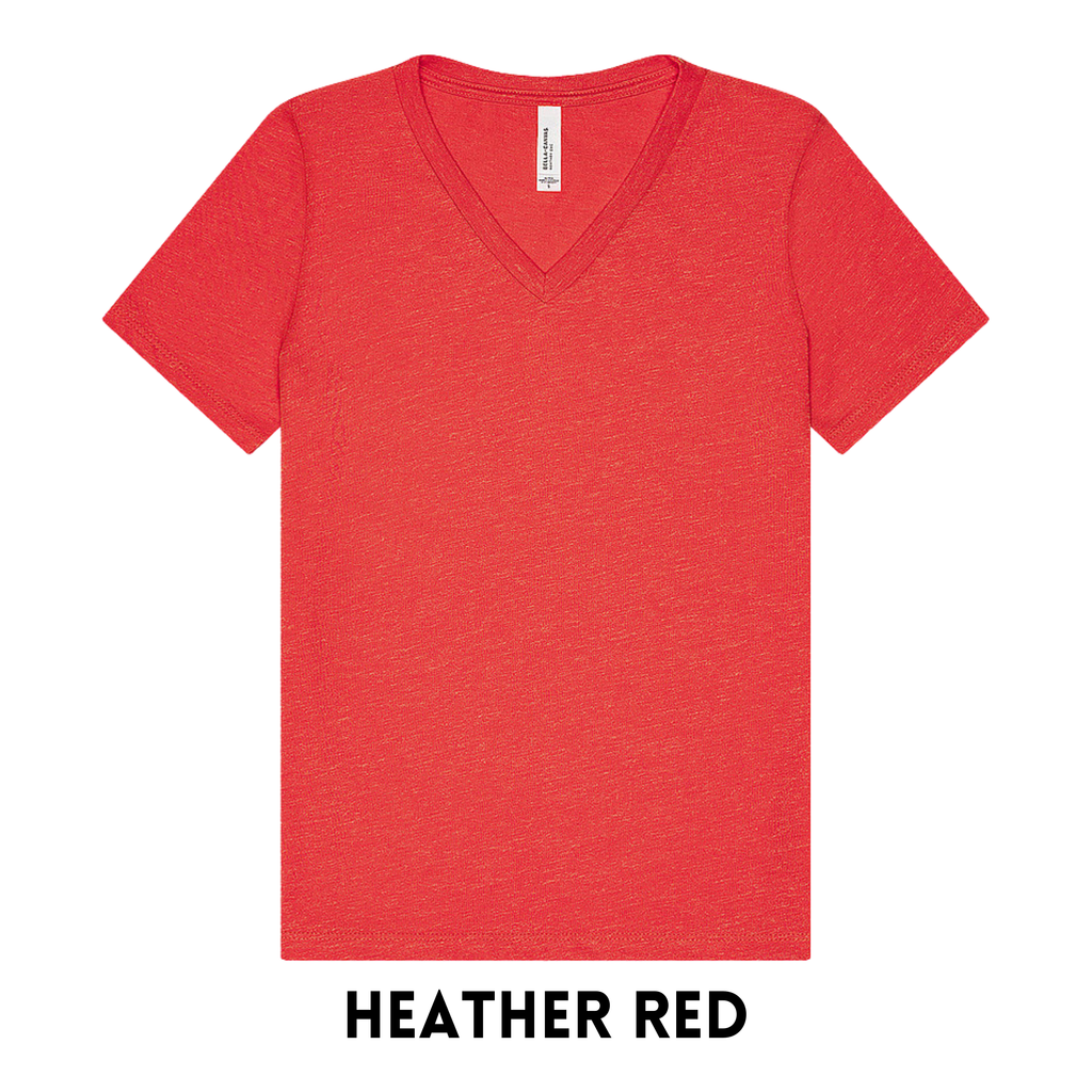 BELLA + CANVAS 6405 WOMEN'S V-NECK TEE'S