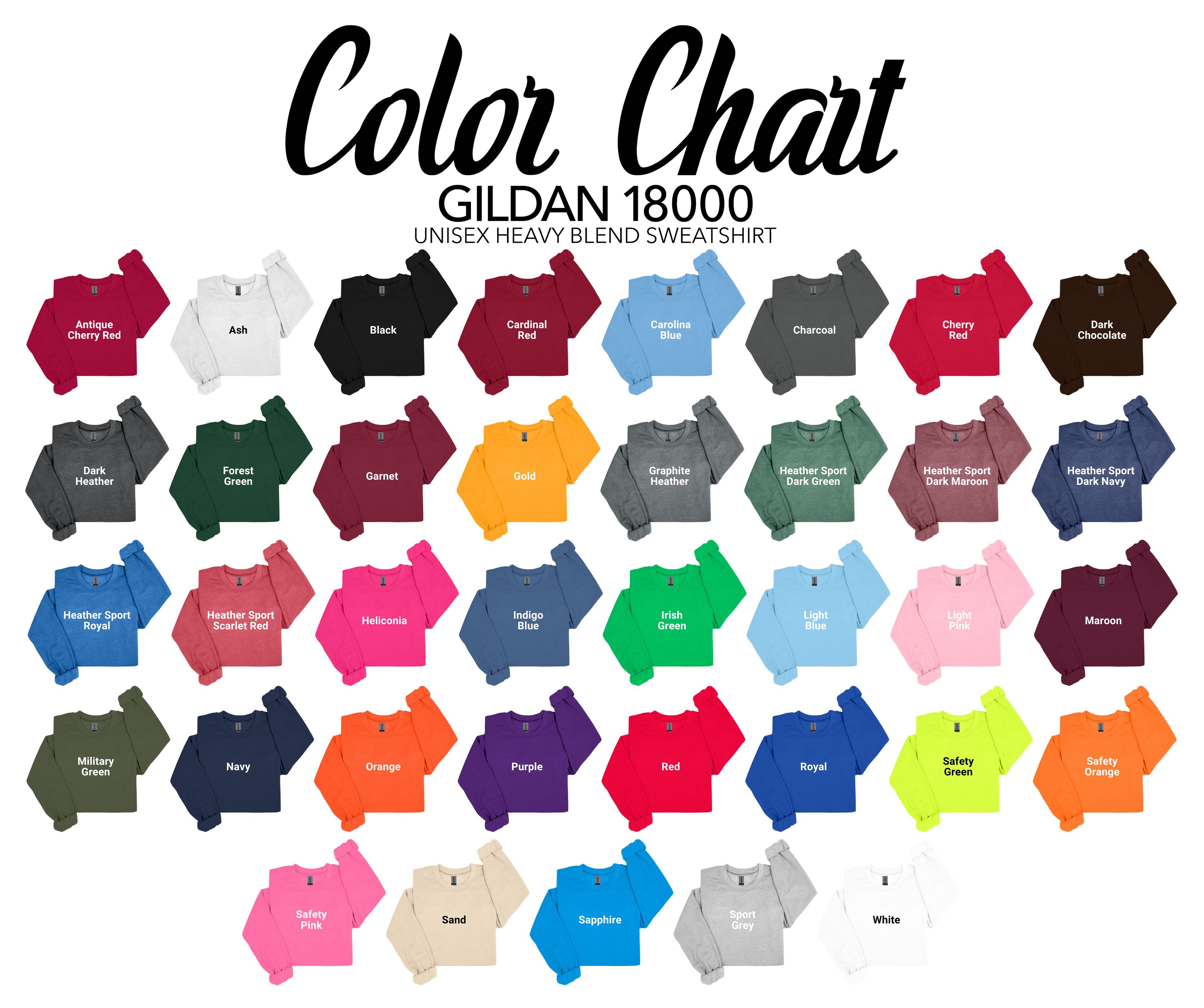 GILDAN 1800 COLORS